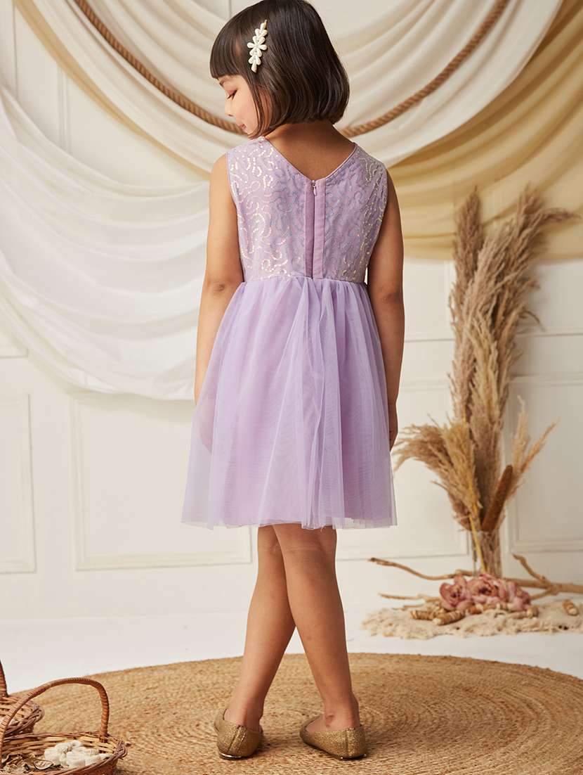 girls sequined sleeveless fit and flare dress - 22499709 -  Standard Image - 4