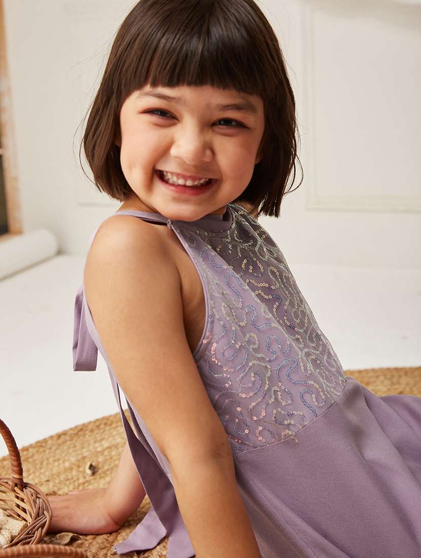 girls sequined sleeveless fit and flare dress - 22499711 -  Standard Image - 6