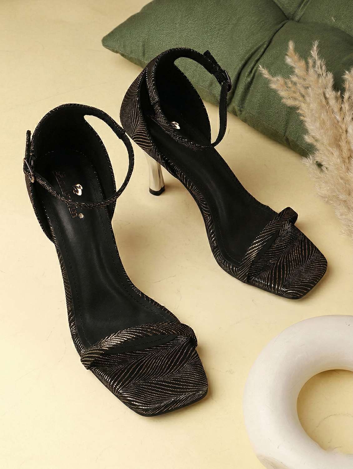 women embellished ankle strap sandal