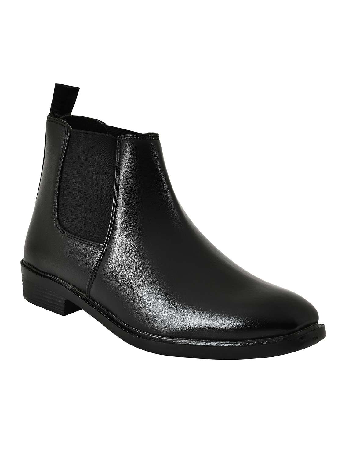 men black slip on boot - 22499728 -  Standard Image - 1