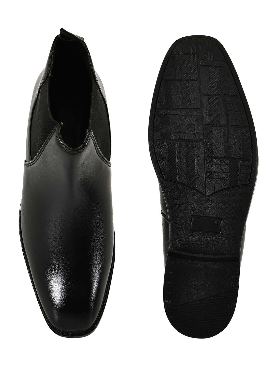 men black slip on boot - 22499728 -  Standard Image - 4