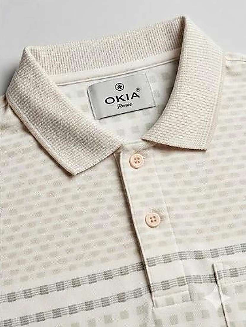men checkered short sleeve regular fit polo t-shirt - 22499760 -  Standard Image - 1