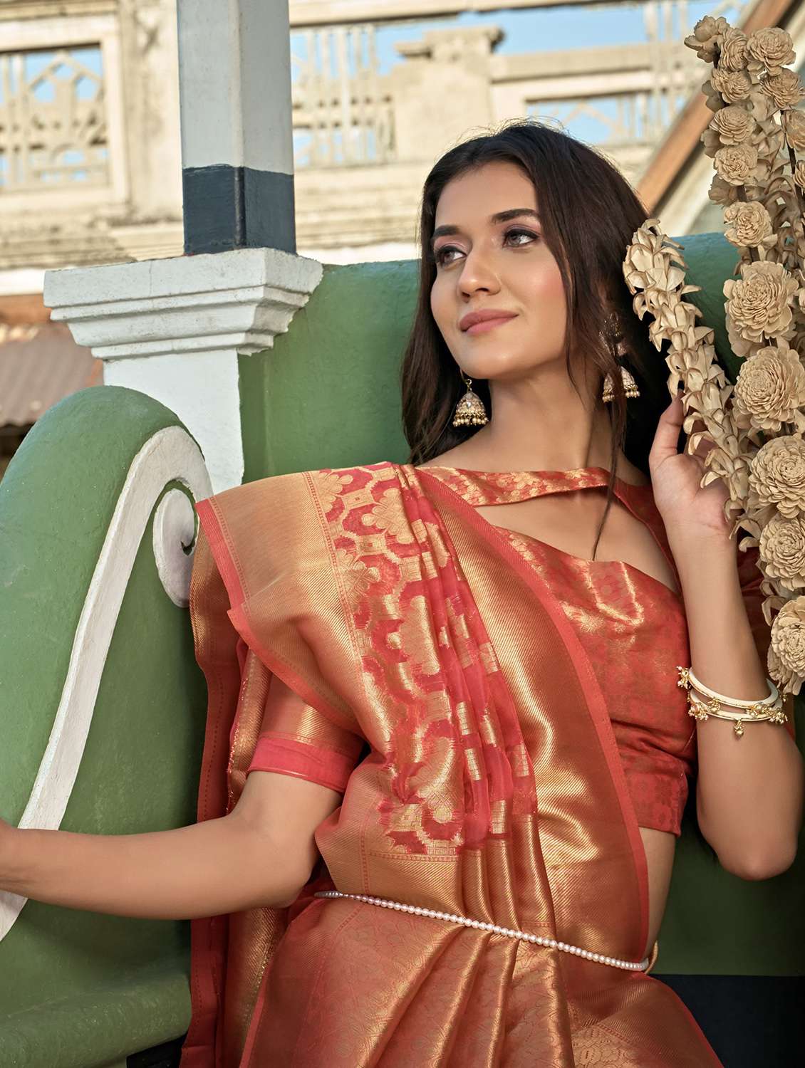 women self design banarasi saree with blouse - 22499831 -  Standard Image - 1