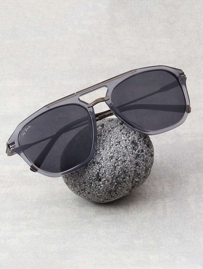 ted smith unisex green premium italian acetate sunglasses with polarized lenses.