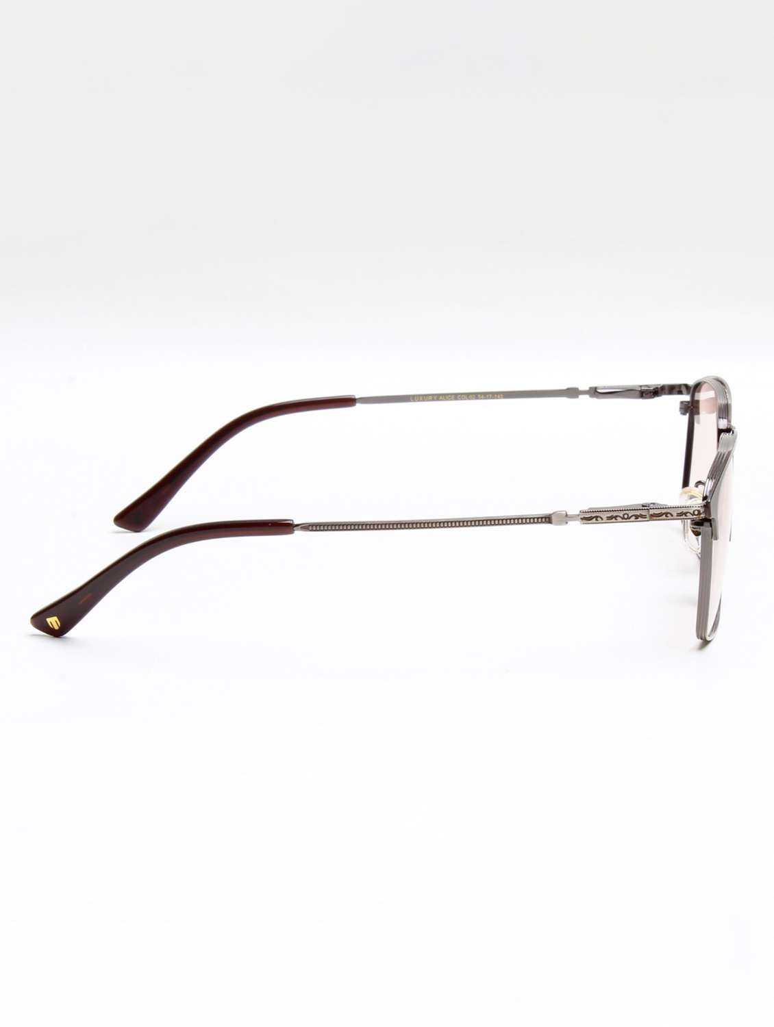 Ted Smith Unisex Pink Lens & Brown Browline Sunglasses - 22499922 -  Standard Image - 4