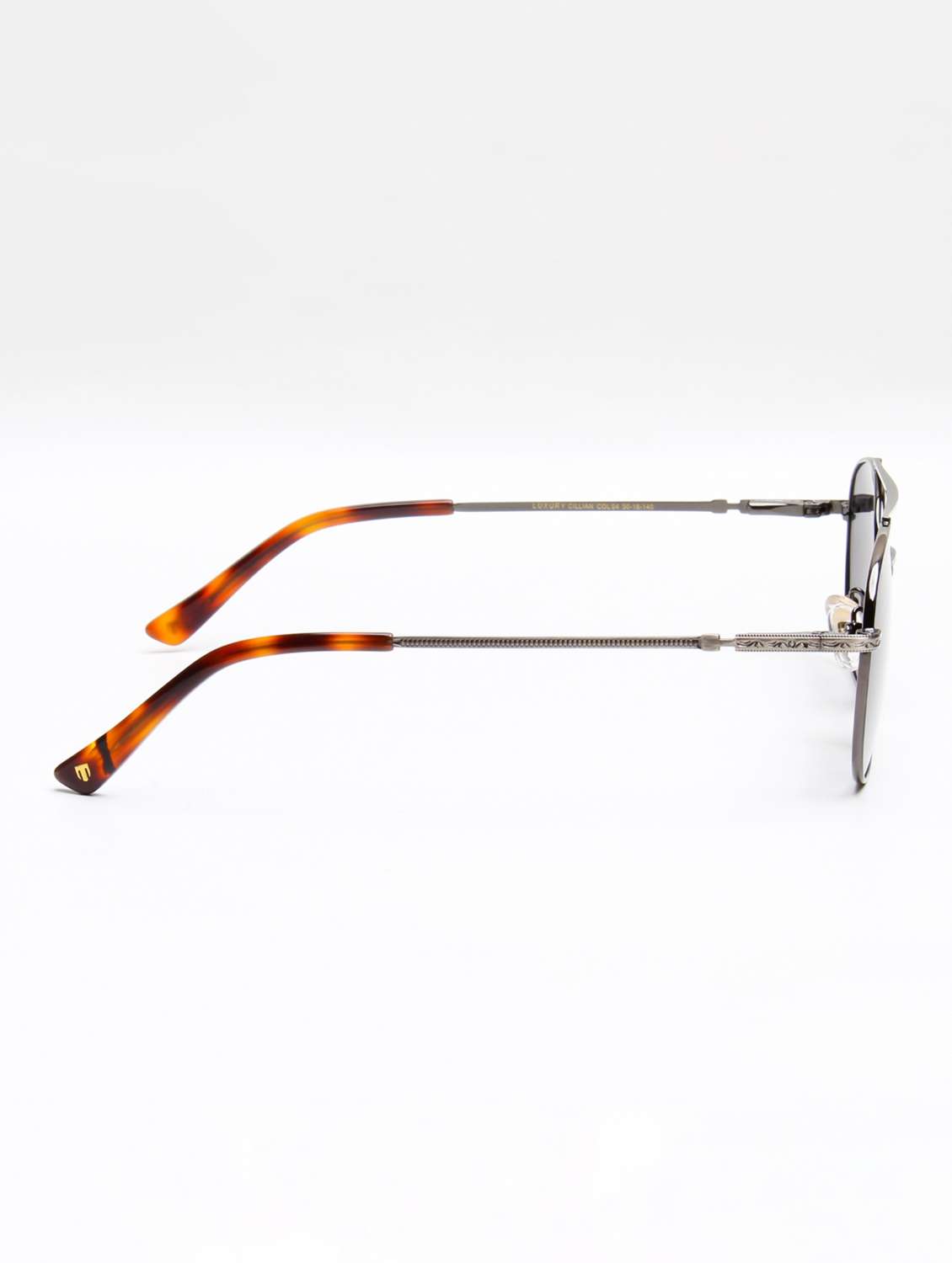 ted smith unisex aesthetic-brat gold-blue rimless sunglasses with uv protected lens - 22499934 -  Standard Image - 4