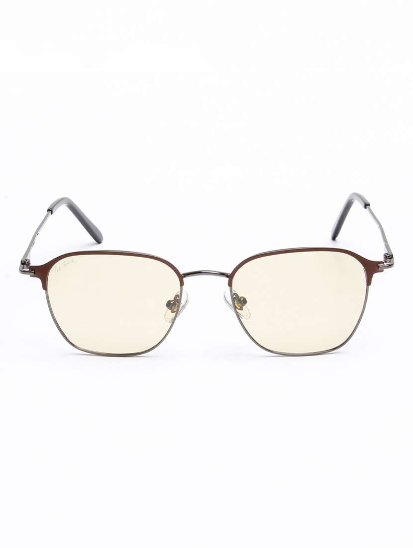 ted smith unisex brown lens & brown browline sunglasses - 22499955 -  Standard Image - 1