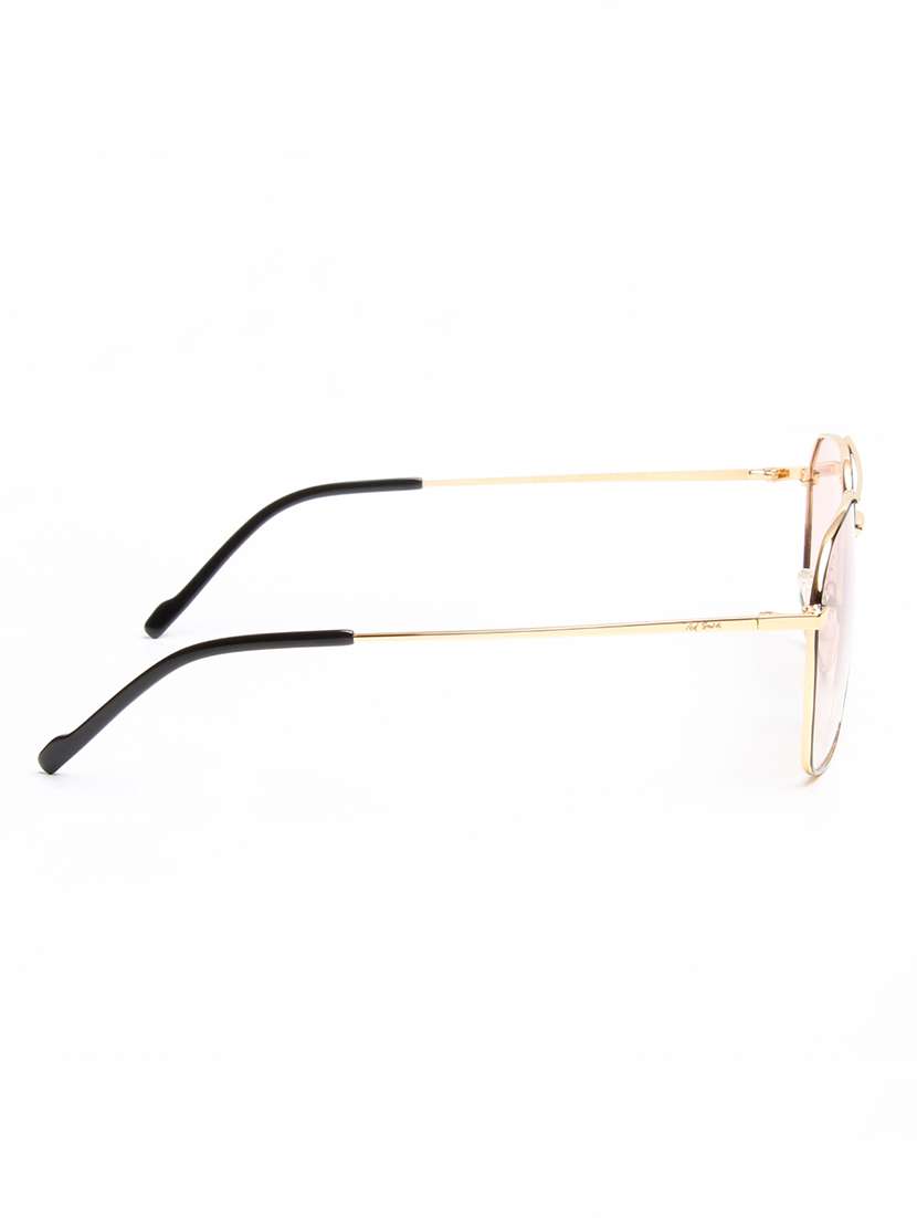 Ted Smith Unisex Pink Lens & Gold-toned Aviator Sunglasses With - 22499969 -  Standard Image - 4
