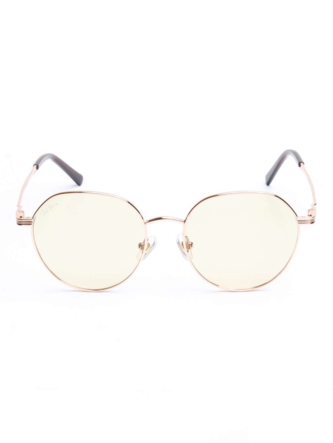 Ted Smith Unisex Brown Lens & Gold-toned Round Sunglasses With - 22499983 -  Standard Image - 1