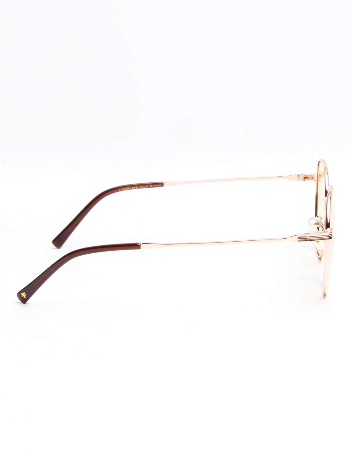 Ted Smith Unisex Brown Lens & Gold-toned Round Sunglasses With - 22499983 -  Standard Image - 4