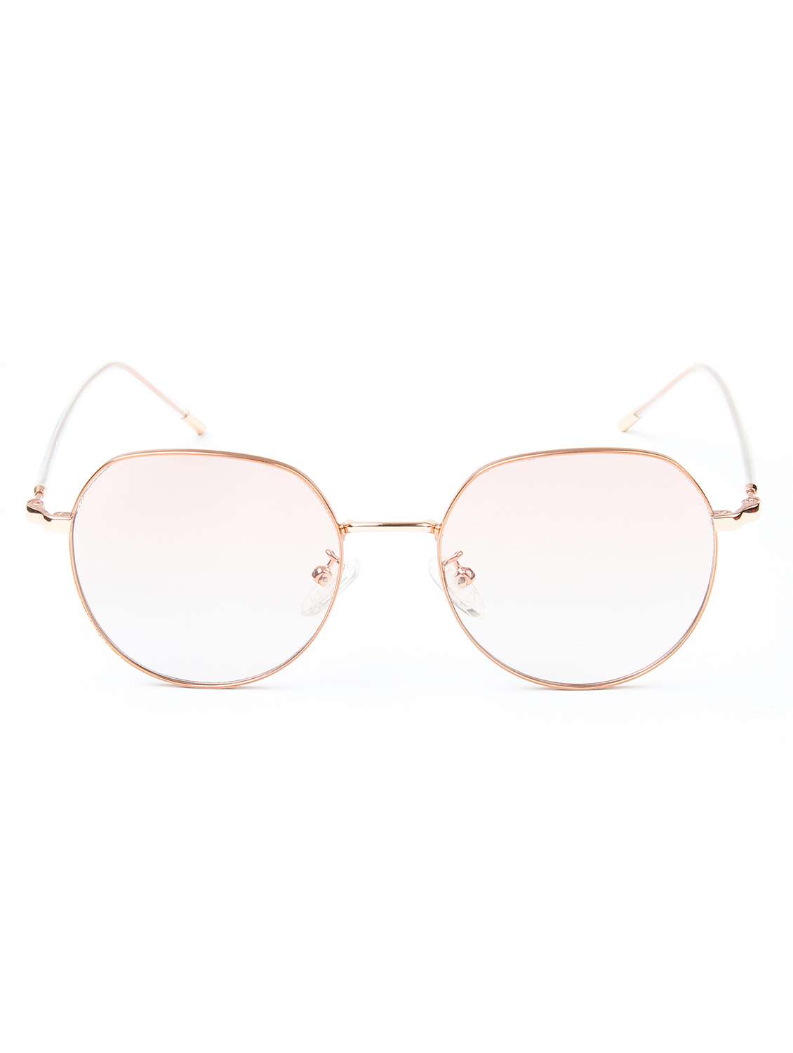 ted smith unisex round metal gold-brown graded sunglasses with polarized lenses - 22499988 -  Standard Image - 1