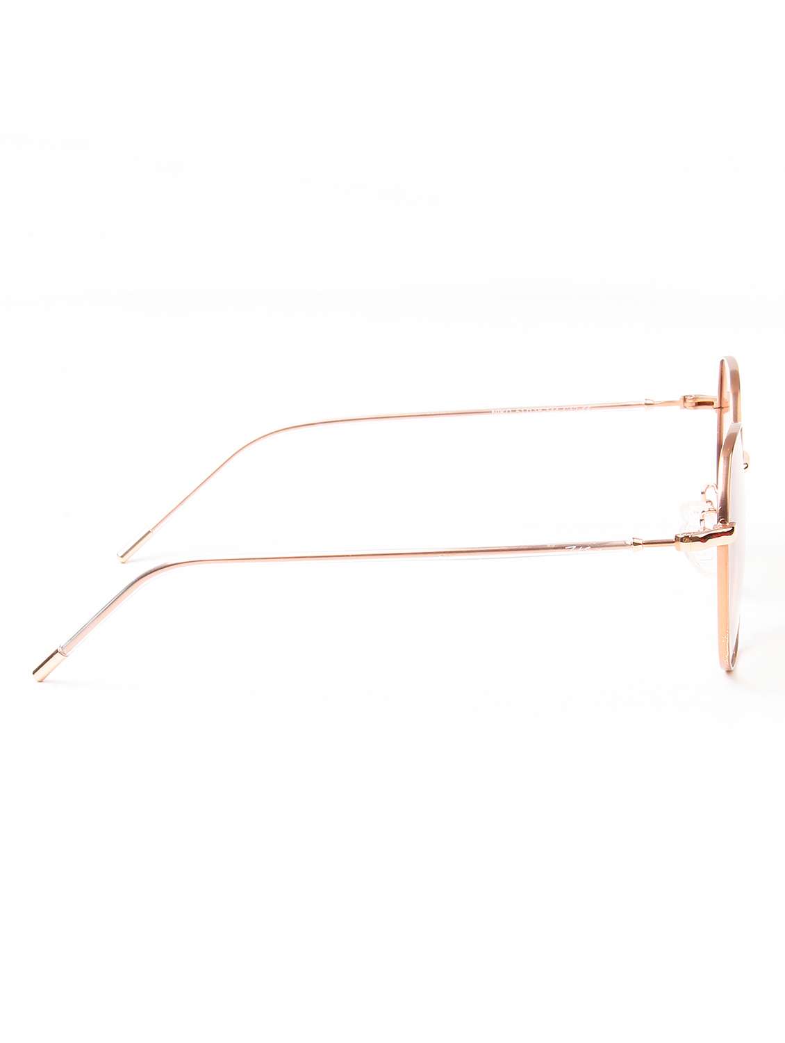 ted smith unisex round metal gold-brown graded sunglasses with polarized lenses - 22499988 -  Standard Image - 4