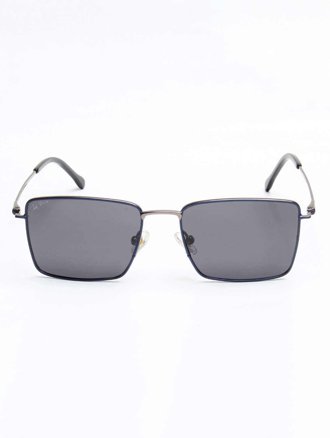 ted smith unisex black lens & gunmetal-toned rectangle sunglasses - 22499992 -  Standard Image - 1
