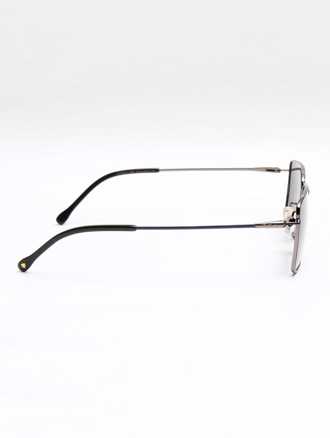 ted smith unisex black lens & gunmetal-toned rectangle sunglasses - 22499992 -  Standard Image - 4