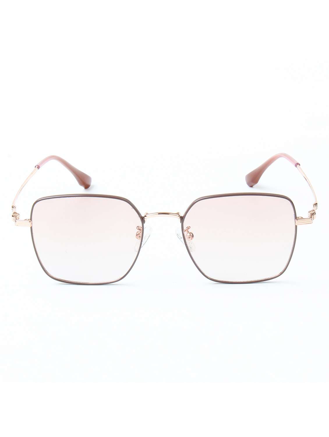 ted smith unisex square metal gold-brown graded sunglasses with polarized lenses - 22500006 -  Standard Image - 1