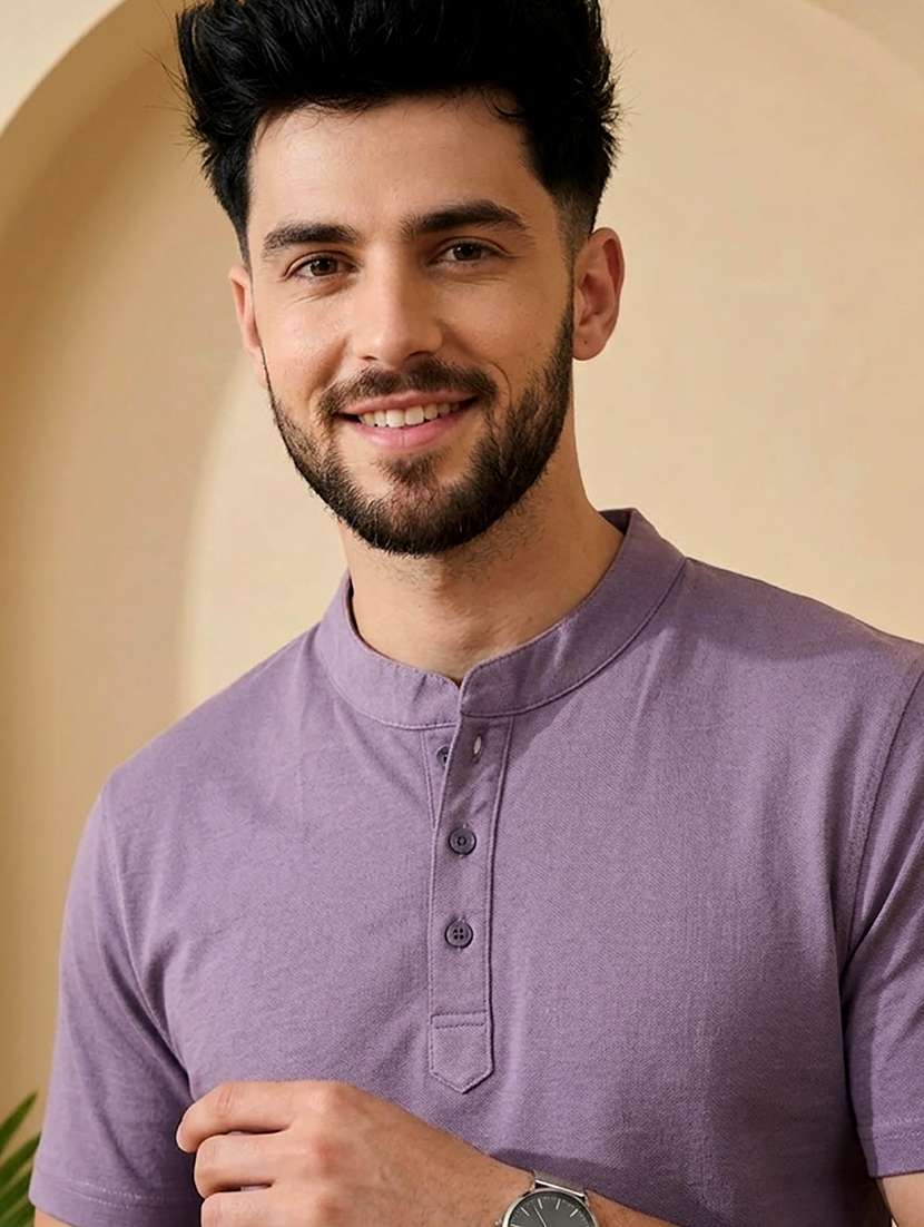 men solid short sleeve regular fit t-shirt - 22500040 -  Standard Image - 1