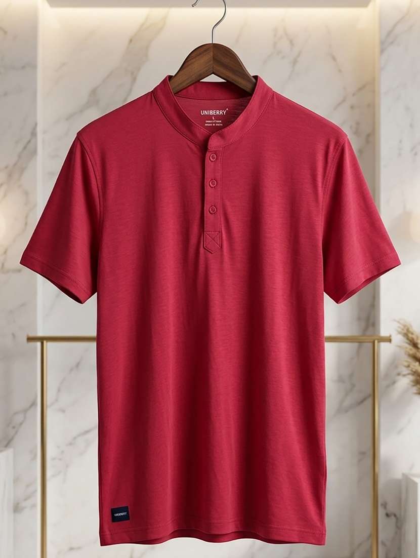 men solid short sleeve regular fit t-shirt - 22500055 -  Standard Image - 4
