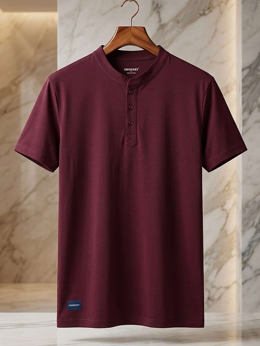 men solid short sleeve regular fit t-shirt - 22500061 -  Standard Image - 4