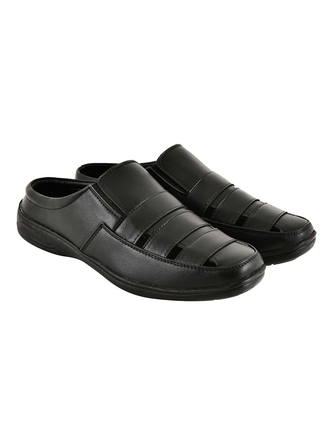men solid slip on sandal - 22500125 -  Standard Image - 1