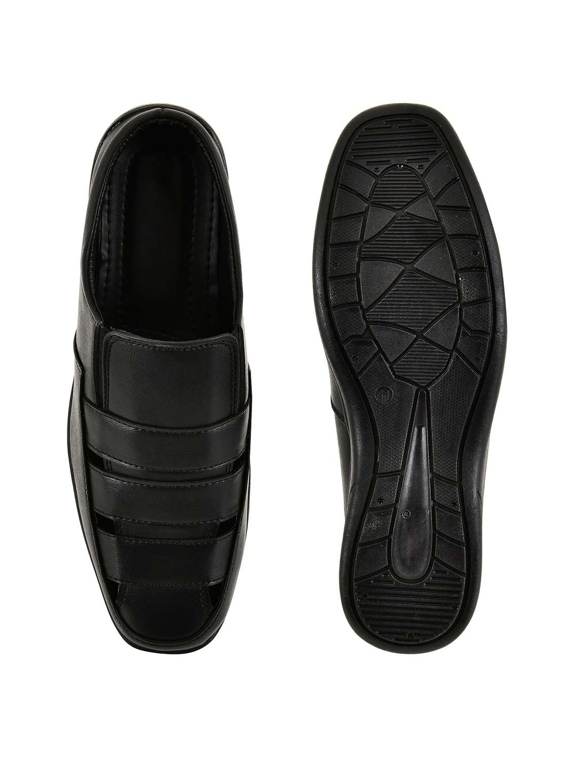 men solid slip on sandal - 22500125 -  Standard Image - 4