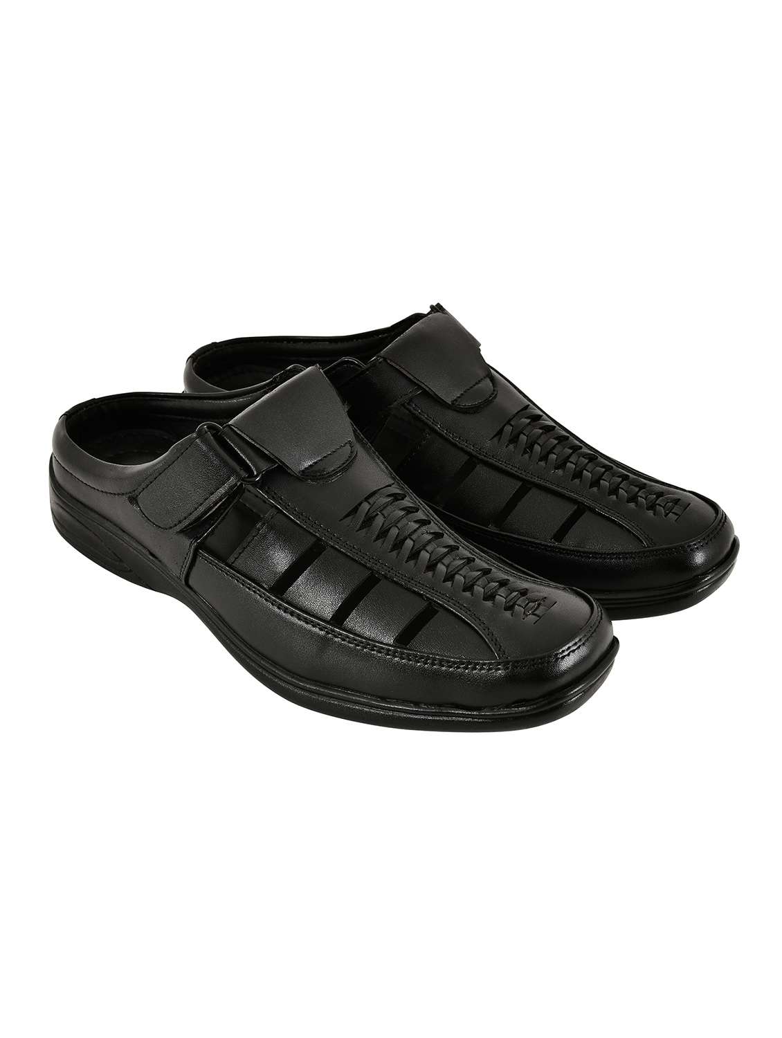 men solid slip on sandal - 22500126 -  Standard Image - 1