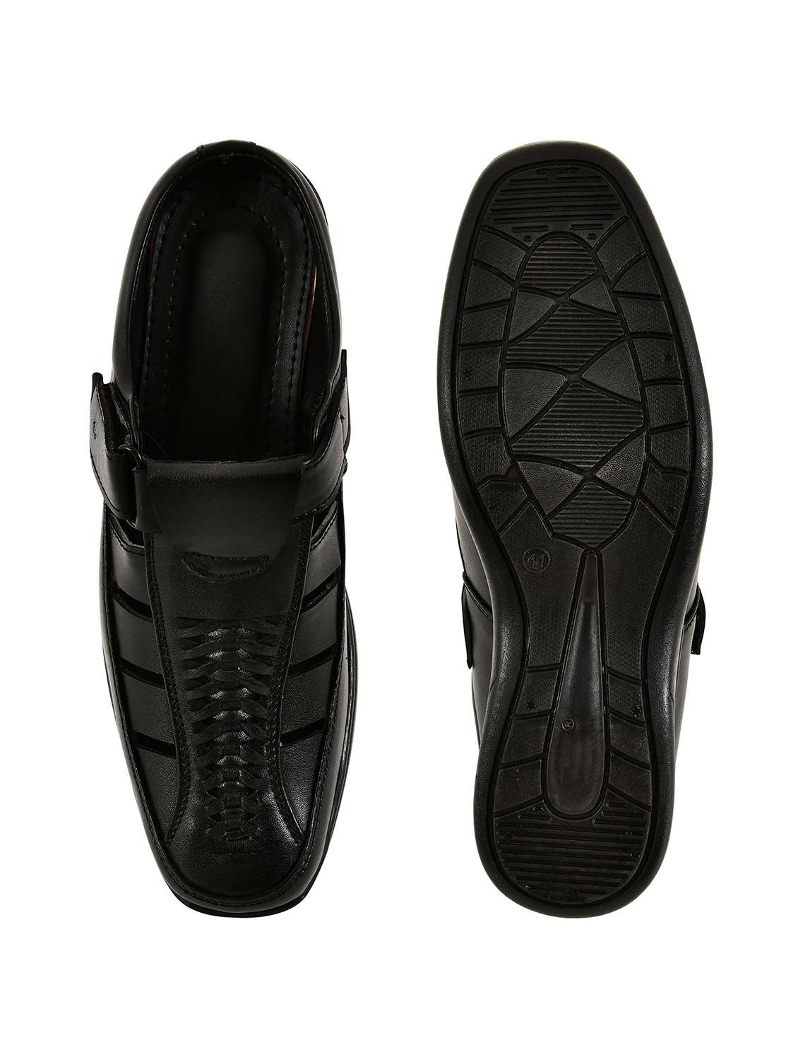 men solid slip on sandal - 22500126 -  Standard Image - 4