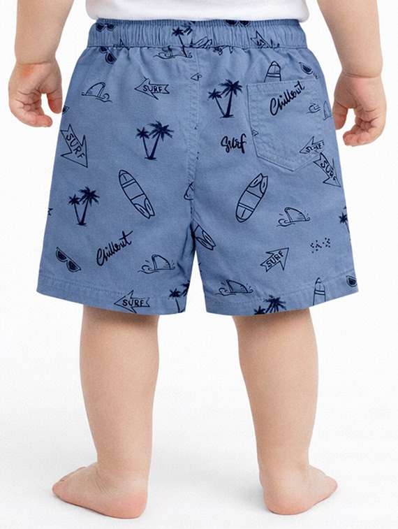boys printed mid rise shorts - 22500173 -  Standard Image - 1
