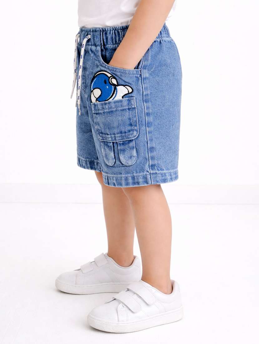 boys printed elastic waist casual shorts - 22500177 -  Standard Image - 1