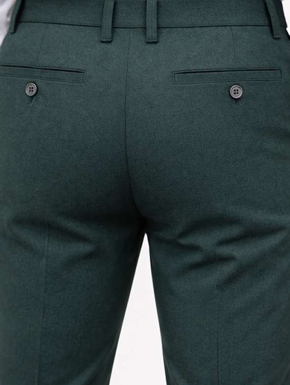 men solid mid rise chinos casual trouser - 22500186 -  Standard Image - 4
