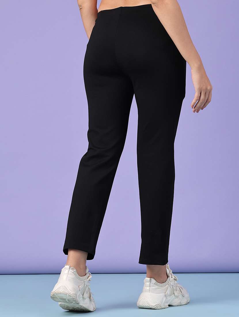 Women Solid Mid Rise Regular Fit Jeggings - 22500288 -  Standard Image - 4