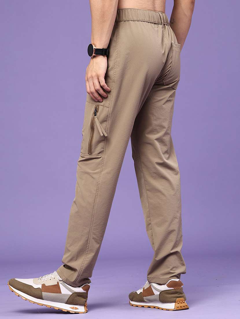 Men Solid Mid Rise Regular Fit Cargo - 22500442 -  Standard Image - 4
