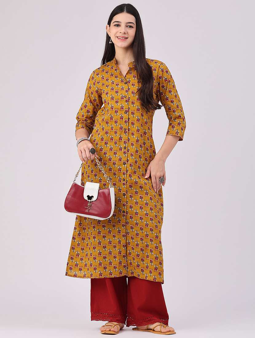 Women Solid Mid Rise Regular Fit Straight Trouser - 22500517 -  Standard Image - 4