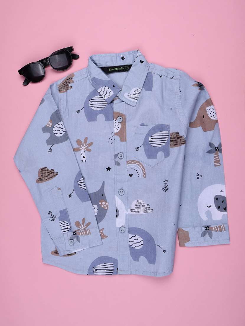Boys Printed Long Sleeves Regular Shirt - 22501184 -  Standard Image - 1