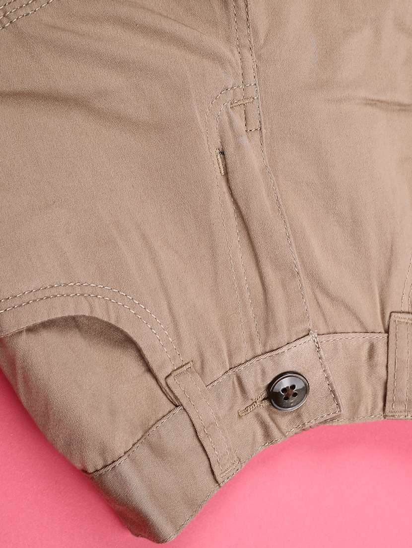Boys Solid Mid Rise Three Fourth Shorts - 22501607 -  Standard Image - 4