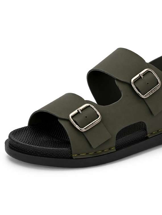 Men Solid Back Strap Sandal - 22502112 -  Standard Image - 4