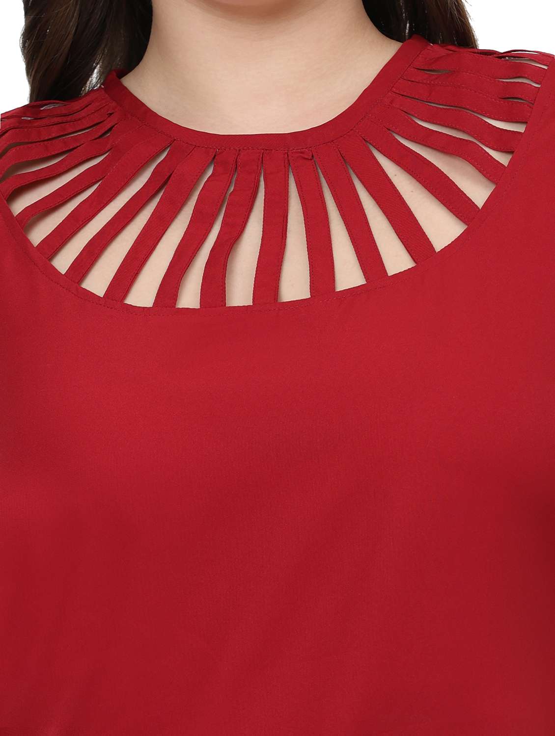 women solid sleeveless round neck top - 22502140 -  Standard Image - 1