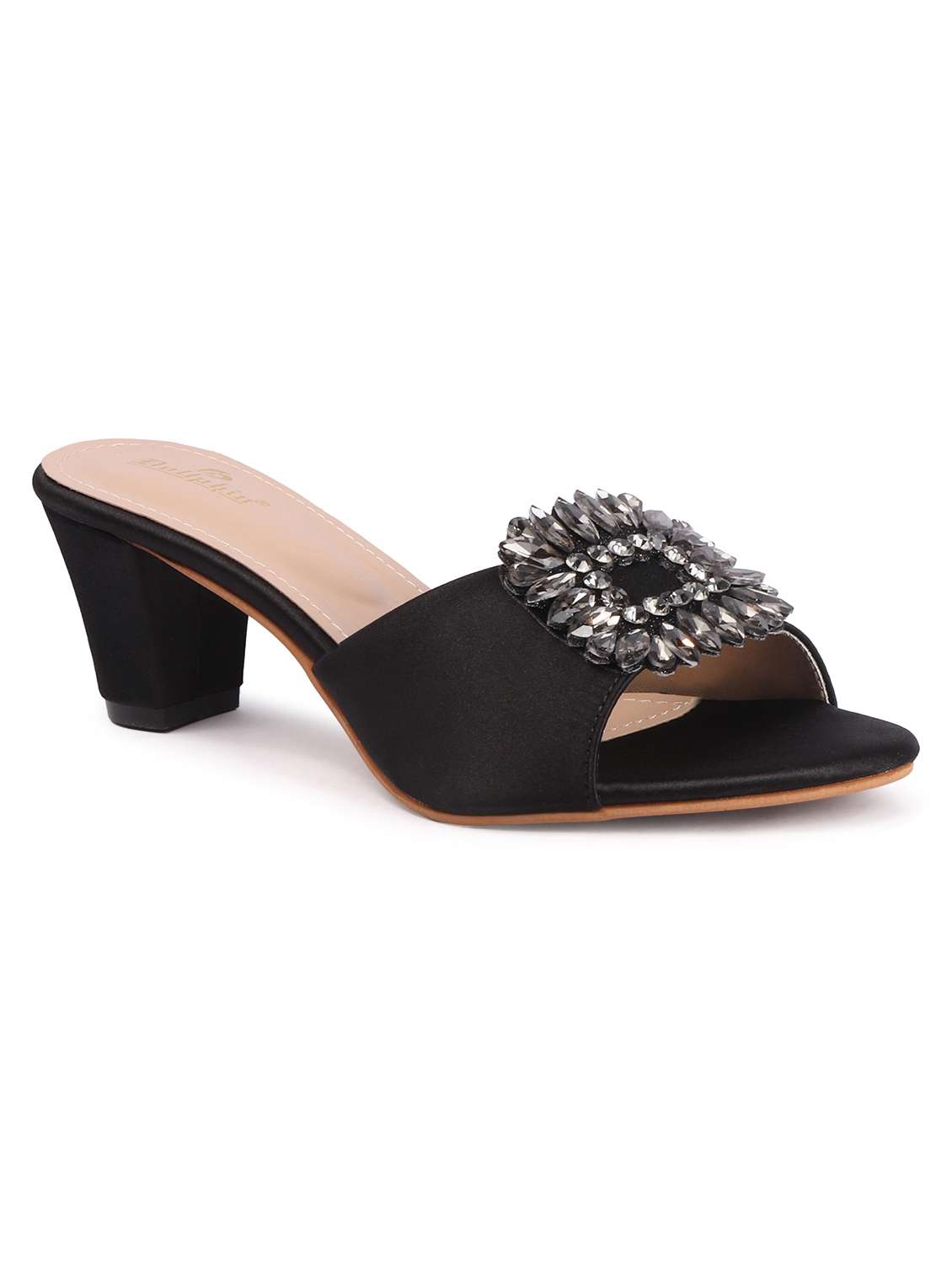 women black slip on sandal - 22502168 -  Standard Image - 1