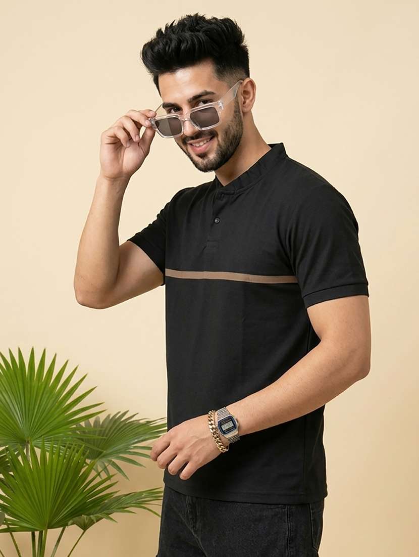 men striped short sleeve regular fit t-shirt - 22502351 -  Standard Image - 1