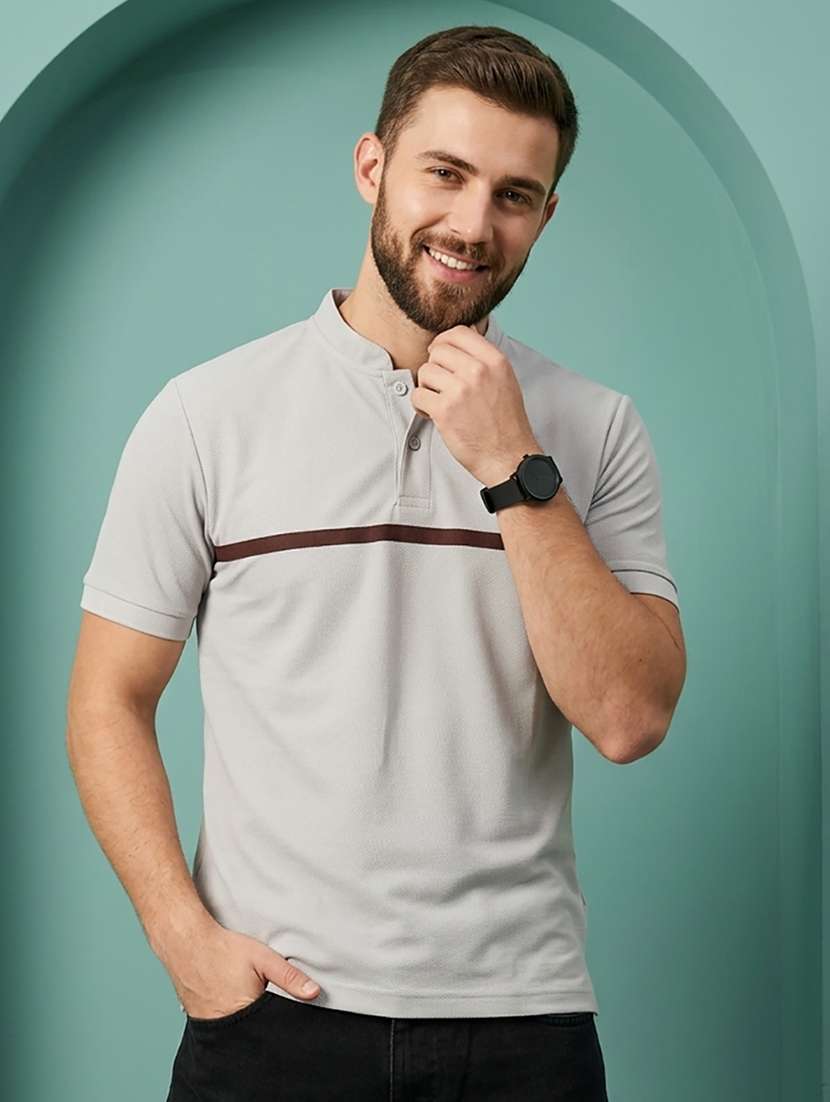 men striped short sleeve regular fit t-shirt