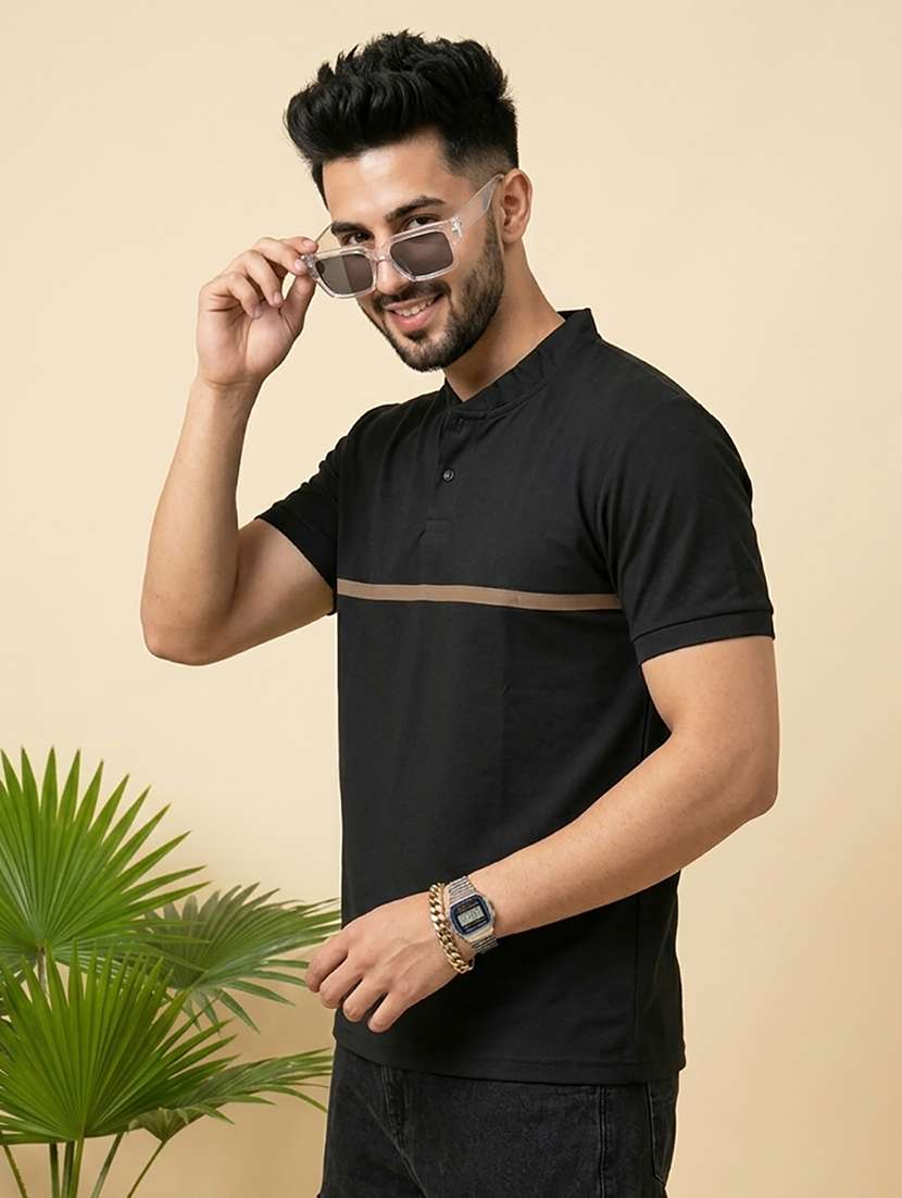 men striped short sleeve regular fit t-shirt - 22502406 -  Standard Image - 1