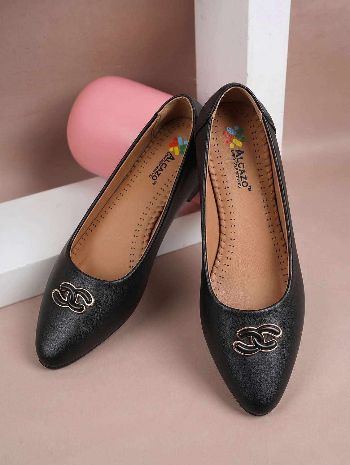 women black slip on ballerina