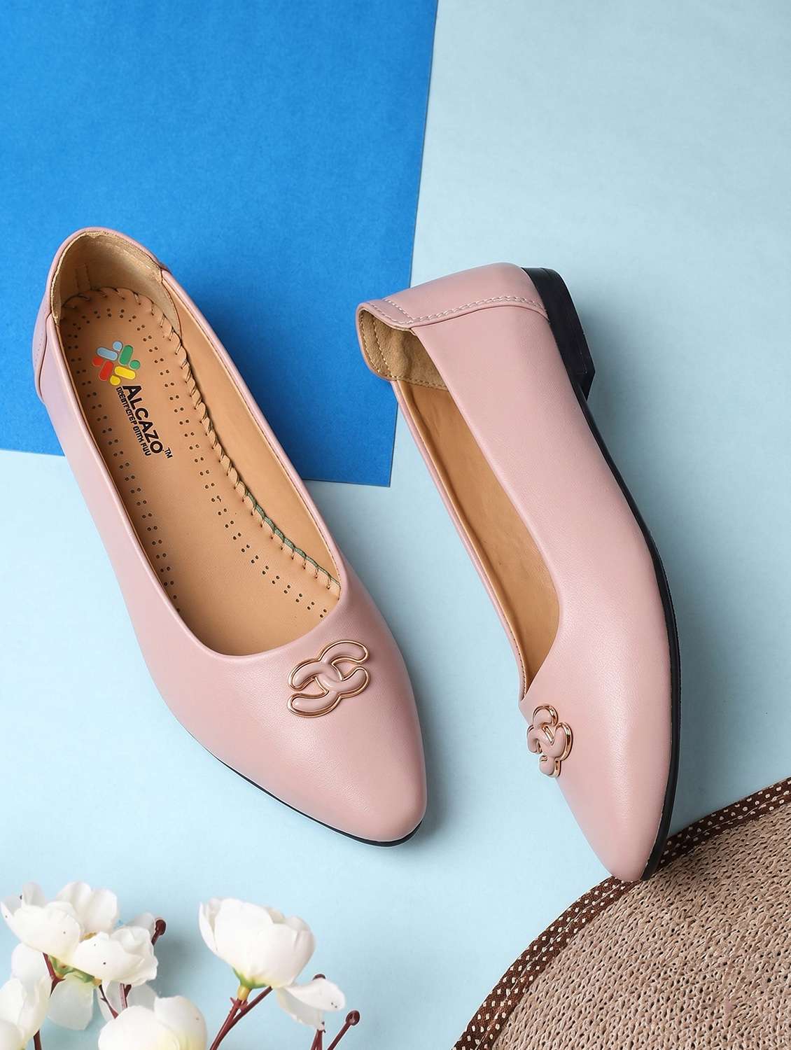 women pink slip on ballerina