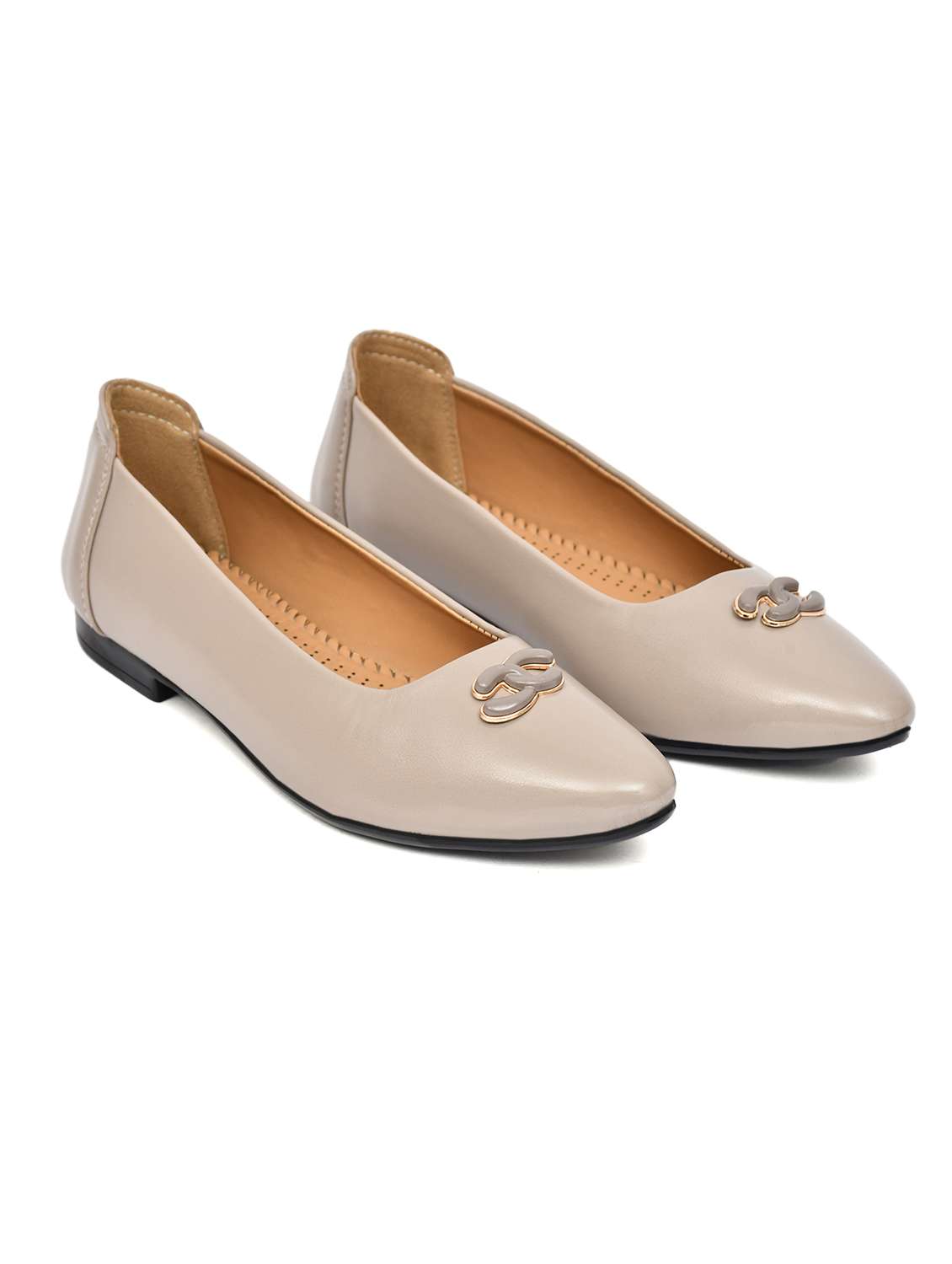 women grey slip on ballerina - 22502428 -  Standard Image - 1