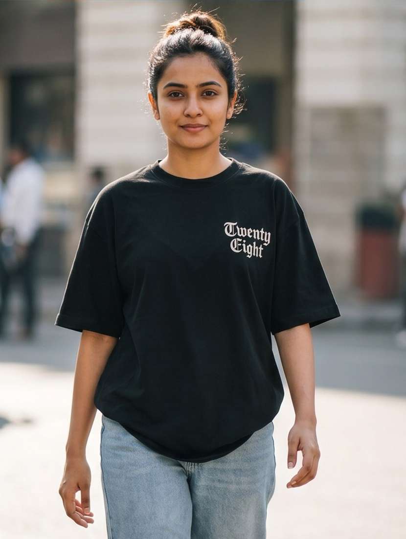 women logo print short sleeve oversized t-shirt - 22502452 -  Standard Image - 1