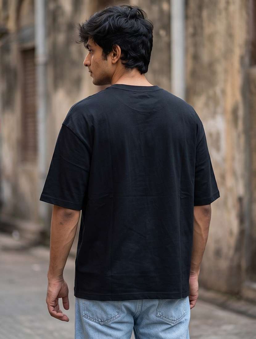 men placement print short sleeve oversized t-shirt - 22502549 -  Standard Image - 1