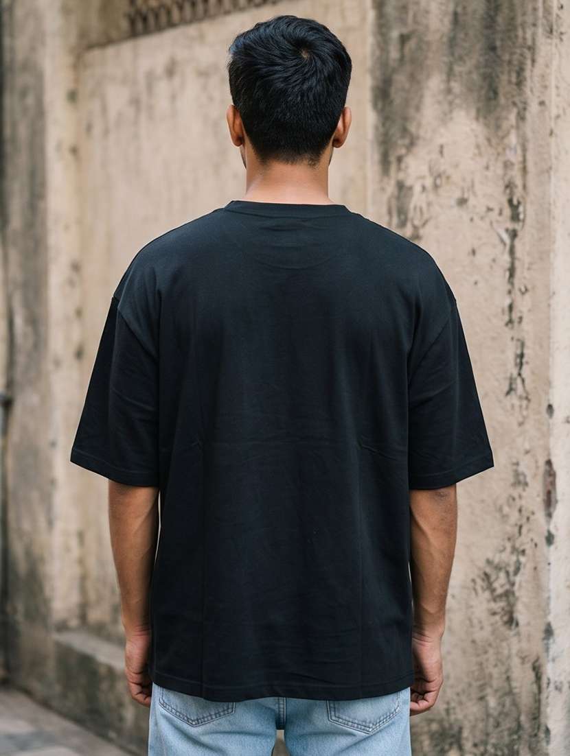 men placement print short sleeve oversized t-shirt - 22502553 -  Standard Image - 1