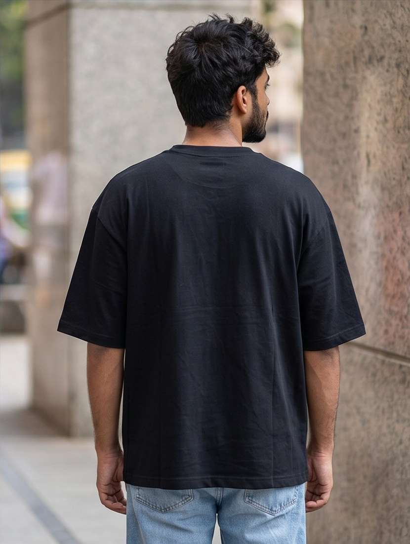 men placement print short sleeve oversized t-shirt - 22502554 -  Standard Image - 1
