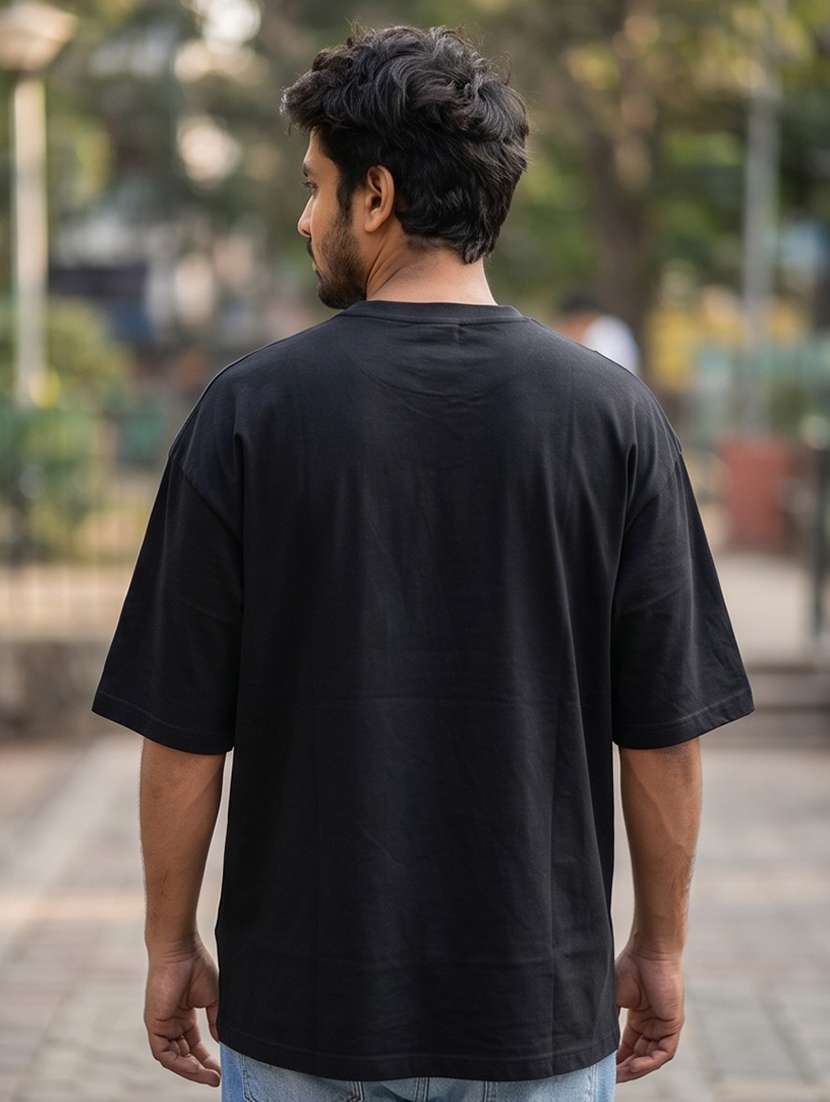 men placement print short sleeve oversized t-shirt - 22502555 -  Standard Image - 1