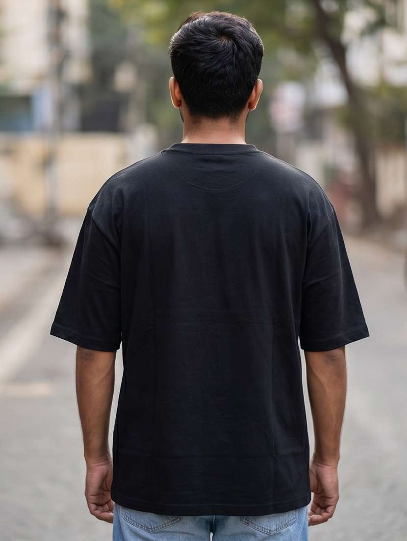 men placement print short sleeve oversized t-shirt - 22502558 -  Standard Image - 1