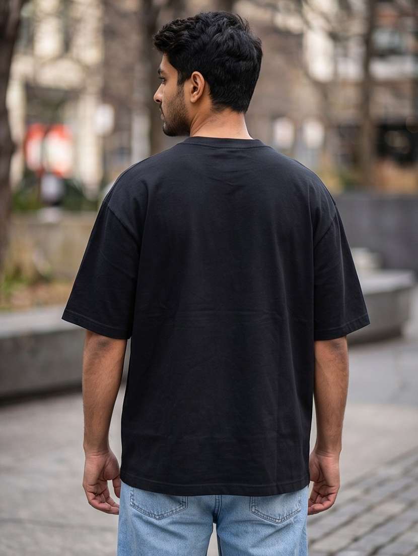 men placement print short sleeve oversized t-shirt - 22502559 -  Standard Image - 1